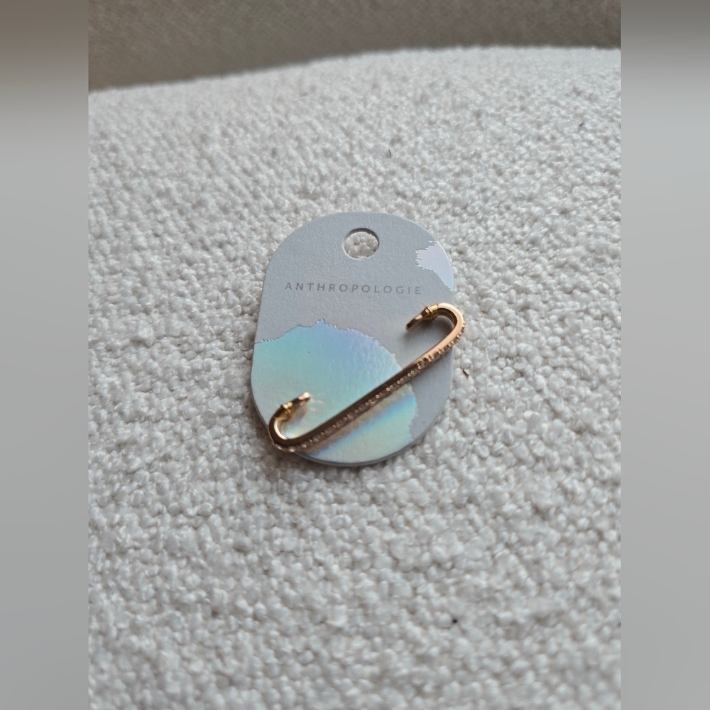 NWT! Anthropologie, Pavé Ear Cuff, Gold Tone, MSRP $38